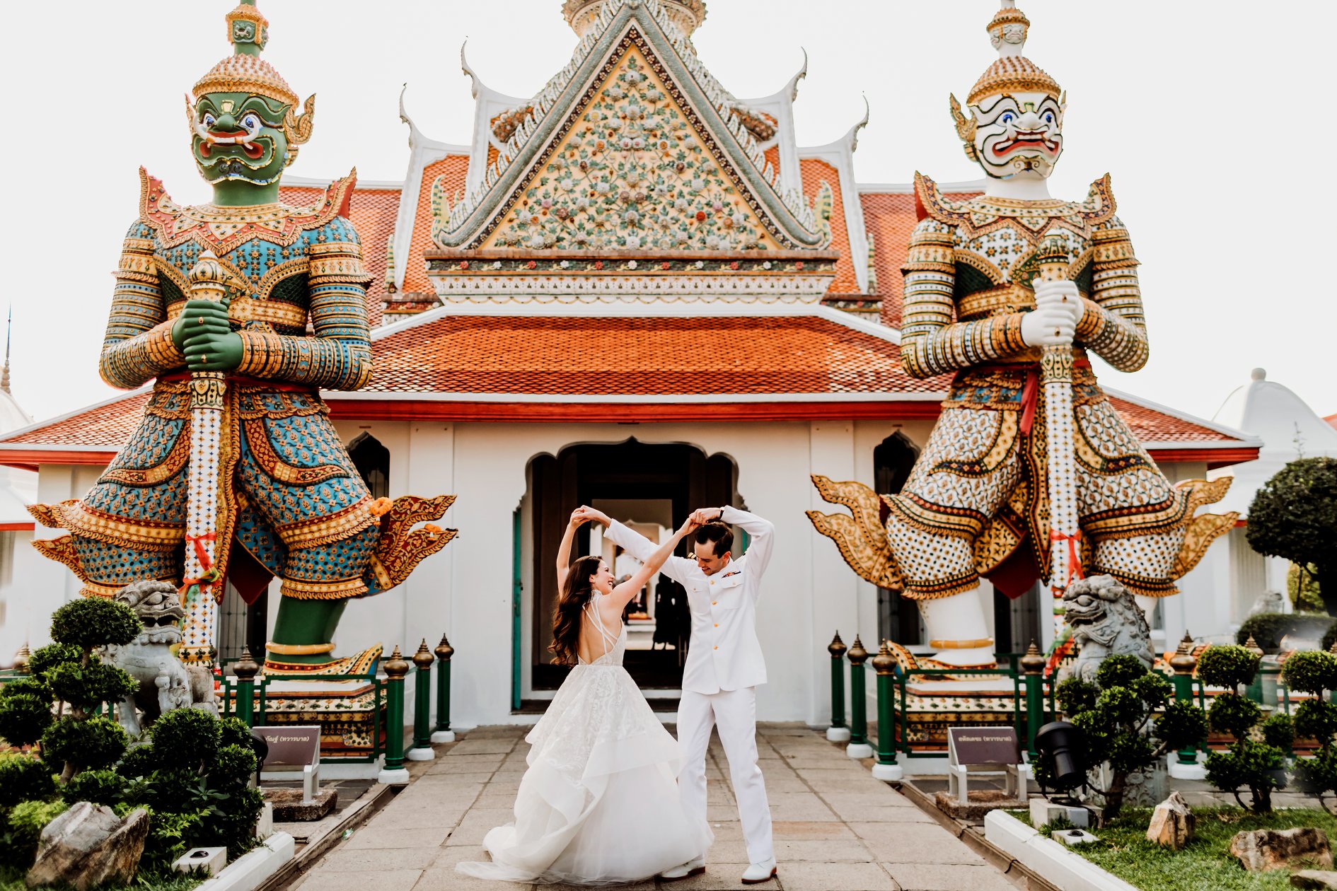 Bride and groom portraits
